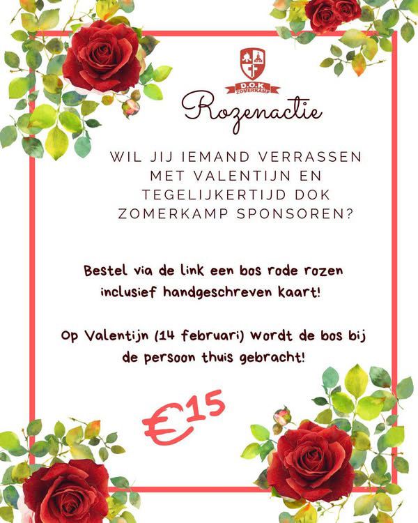 Rozen actie DOK Zomerkamp