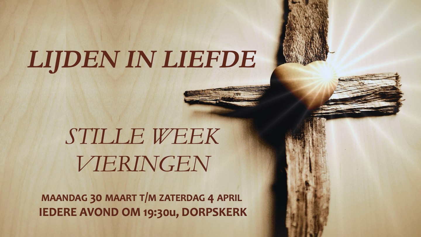 aankondiging Stille Week 2026